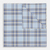 Blue and Yellow Check Cotton Handkerchief