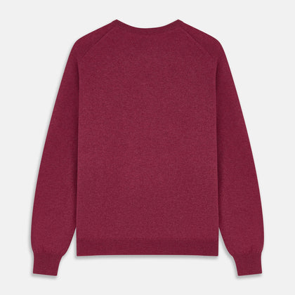 Soft Burgundy Cashmere Glenn Jumper Image 2