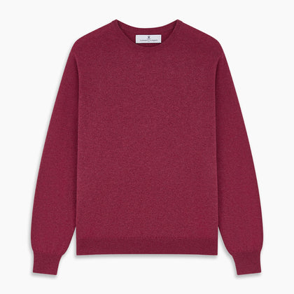 Soft Burgundy Cashmere Glenn Jumper Image 3