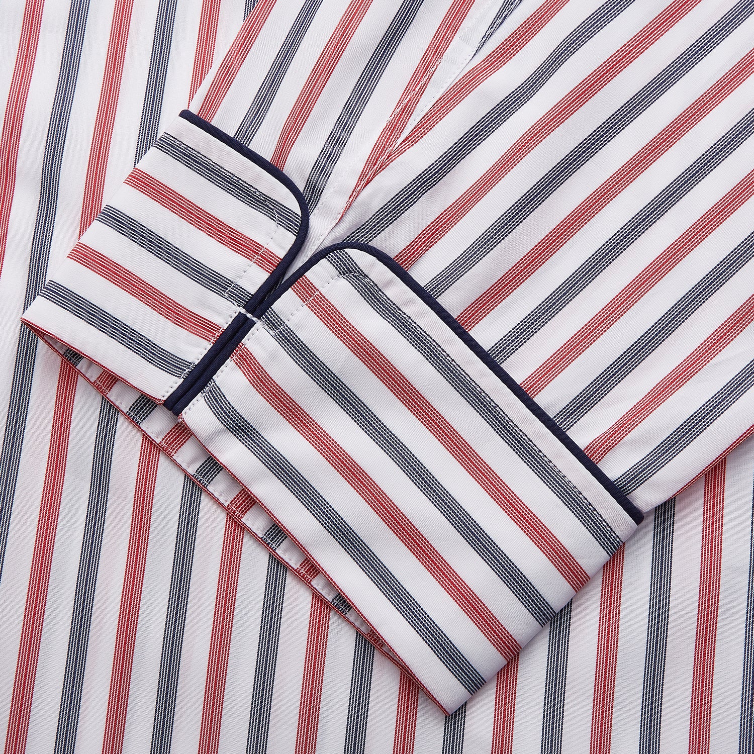 Red and Blue Stripe Cotton Quin Pyjamas