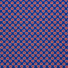Blue and Red Paisley Tiles Silk Pocket Square