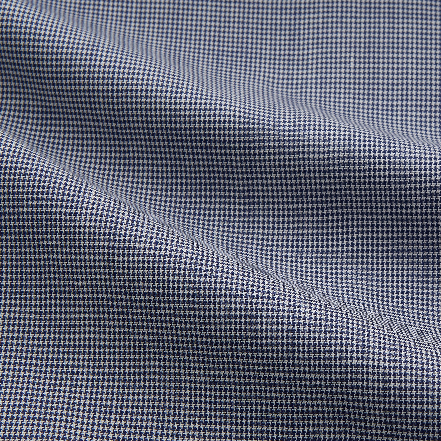 Navy Houndstooth Wool Arnold Gown