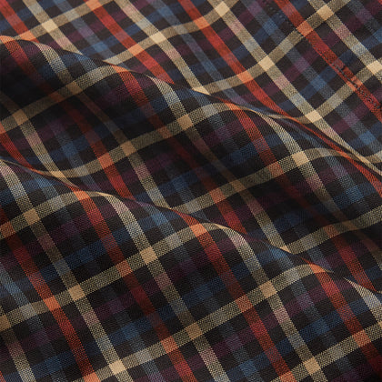 Blue, Yellow, and Red Multi Check Wool Arnold Gown Image 2