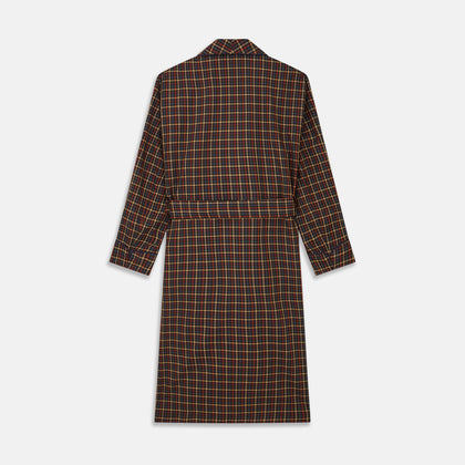 Blue, Yellow, and Red Multi Check Wool Arnold Gown Image 3