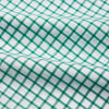 View 4 of product The Turnbull & Asser Green Check Cotton Regular Fit Mayfair Shirt features a green and blue check pattern on white, shown laid flat against a plain white background—a classic, versatile pick for any men’s wardrobe.