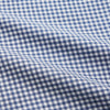 View 2 of product The Turnbull & Asser Blue Gingham Check Cotton Melange Regular Fit Mayfair Shirt features long sleeves, a classic T&A collar, neatly finished cuffs, and a stylish blue gingham check pattern.