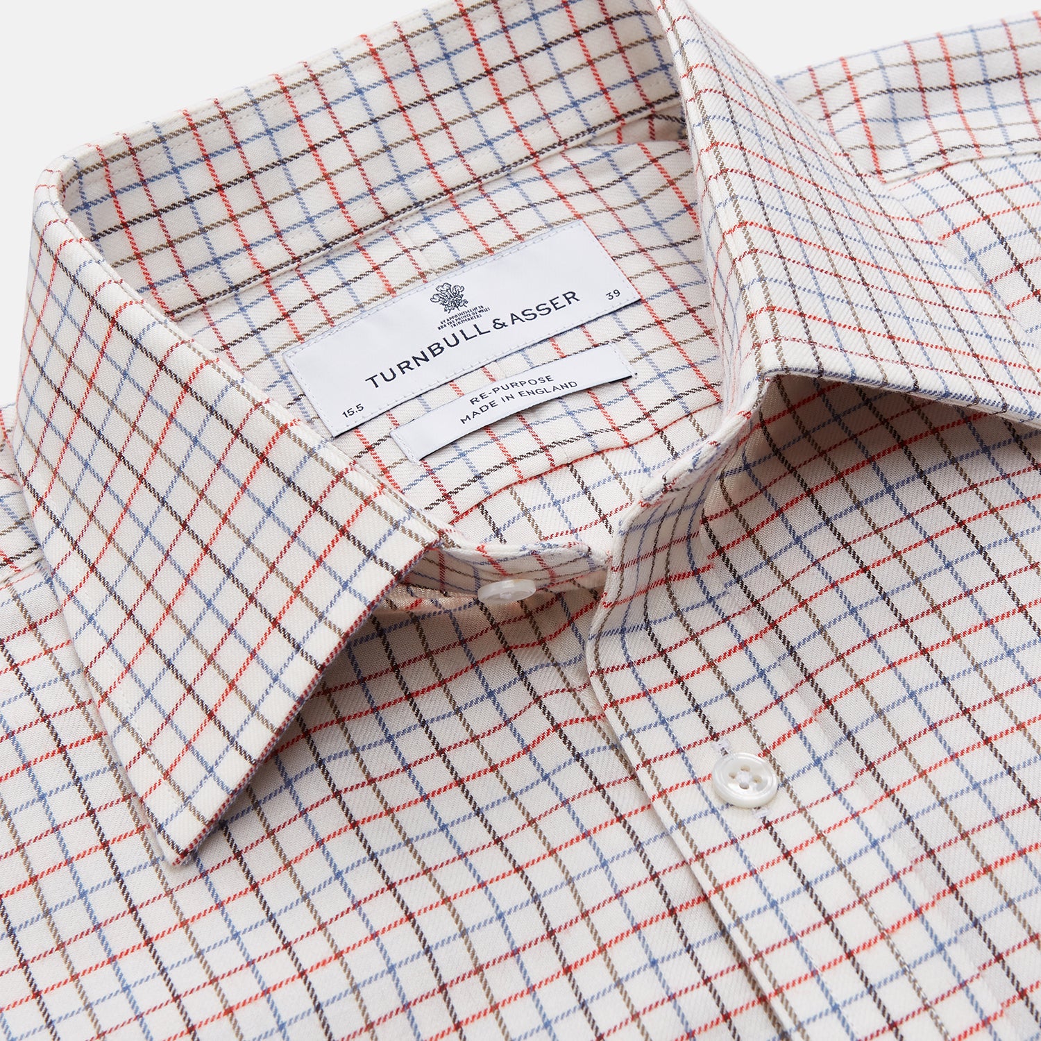 Pink Tattersall Check Cashmerello Regular Fit Mayfair Shirt