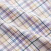 View 3 of product The Turnbull & Asser Colourful Garden Multi Check Cotton Regular Fit Mayfair Shirt, featuring a collar and buttoned cuffs, is laid flat on a white surface.