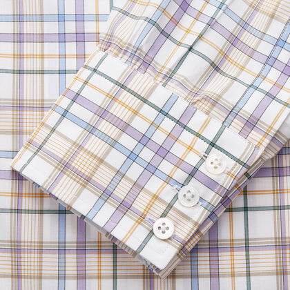 Colourful Garden Multi Check Cotton Regular Fit Mayfair Shirt Image 3