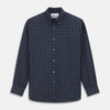 Blue Multi Check Wool Weekend Fit Hayne Shirt