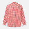 Burgundy Multi Check Cotton Weekend Fit Hayne Shirt