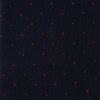 View 2 of product The Turnbull & Asser Navy and Red Polka Dot Cotton Mid-length Sock features small, evenly spaced dots—perfect for adding a stylish touch to your wardrobe.