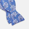French Blue Paisley Silk Bow Tie
