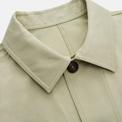 Tan Organic Cotton Blend Remy Chore Jacket