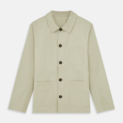 Tan Organic Cotton Blend Remy Chore Jacket