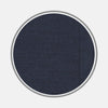 View 1 of product A close-up of Turnbull & Asser’s Navy Cashmere Blend Fabric highlights its dark blue shade and diagonal twill weave, displayed inside a circular frame on a light gray background.