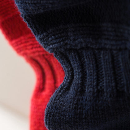 Navy Lewis Guernsey Knitted Jumper Image 4