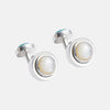 Turquoise Sterling Silver Whitstable Cufflinks