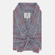 Navy and Red Archive Check Cotton Dressing Gown