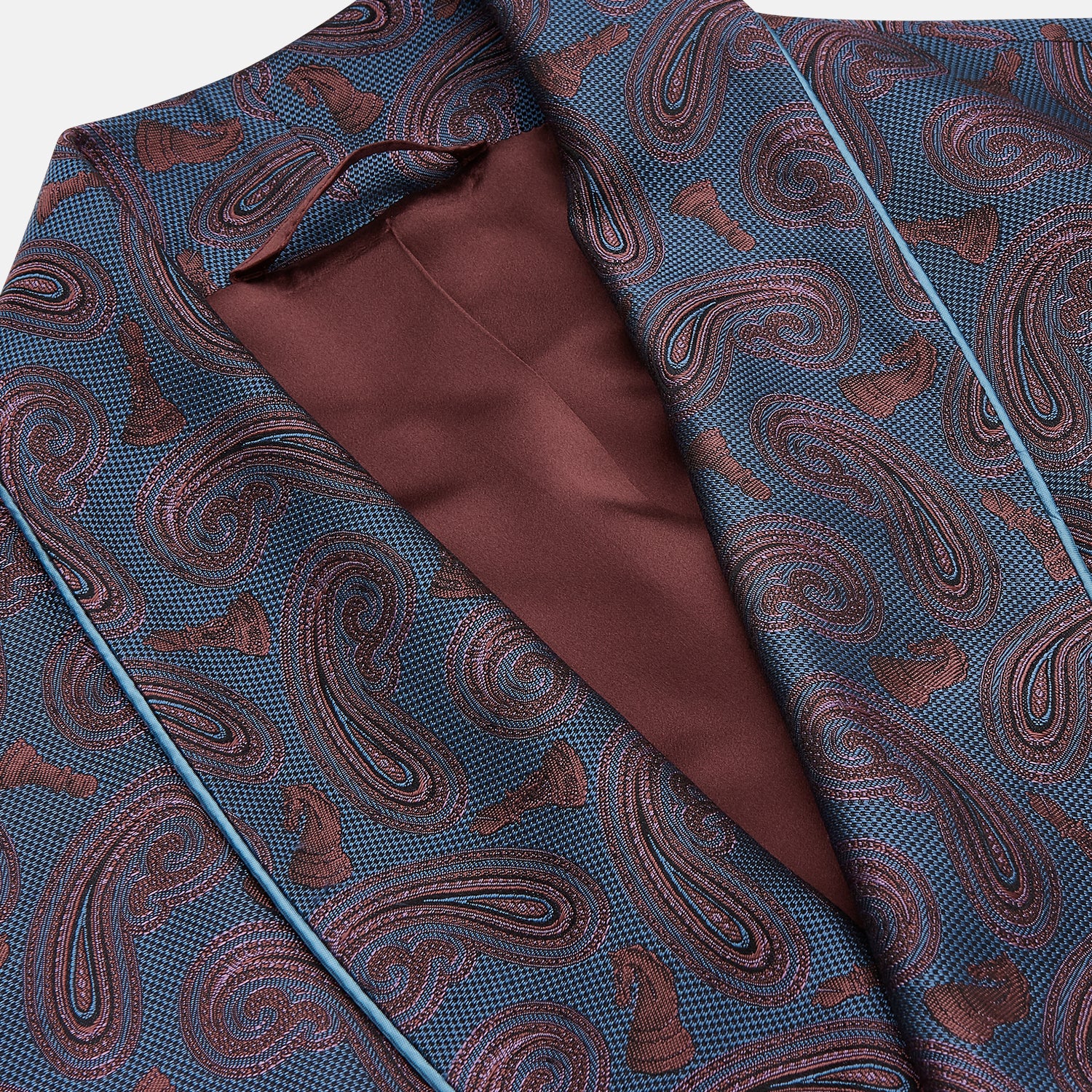 ROBE, PAISLEY, BLUE MULTI