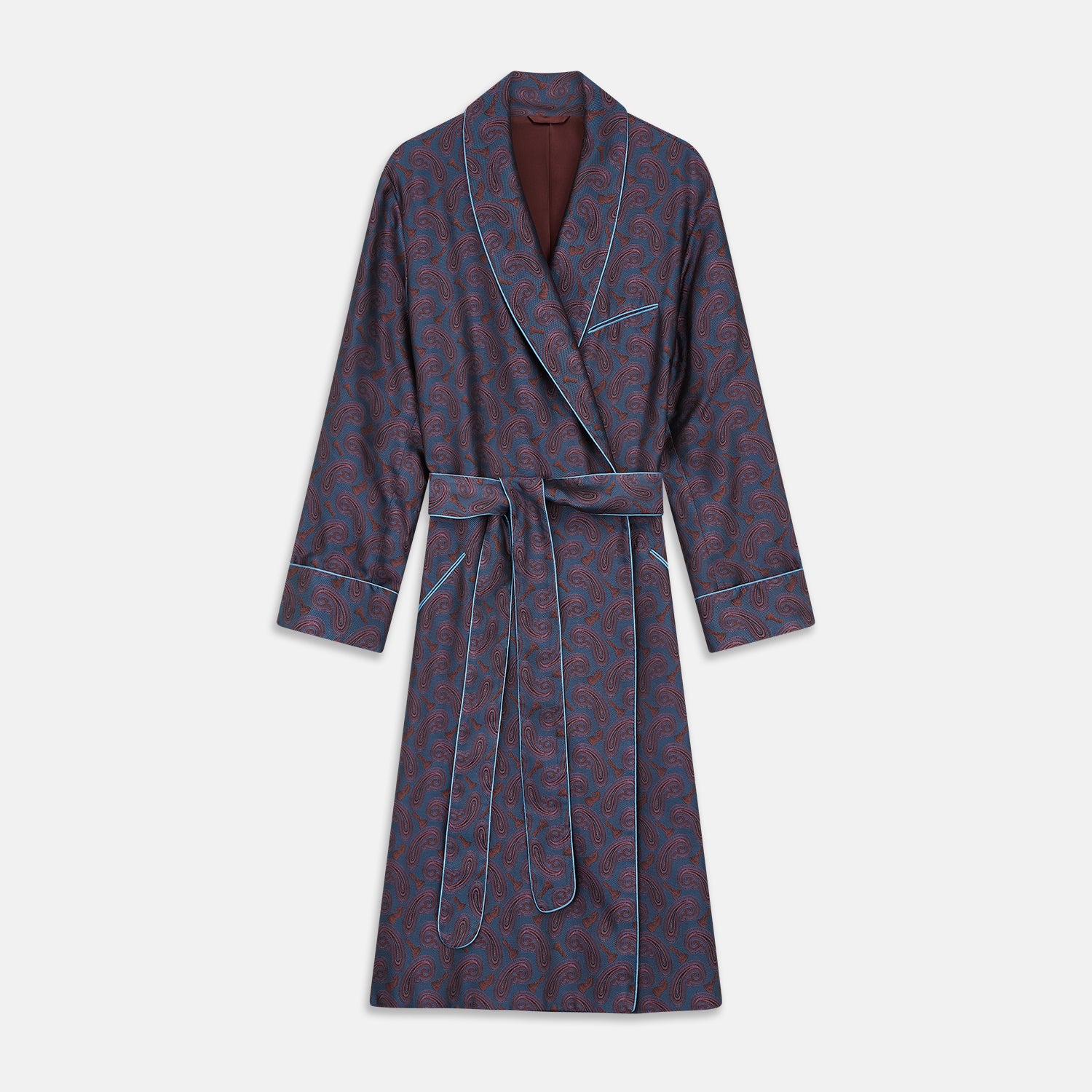 ROBE, PAISLEY, BLUE MULTI