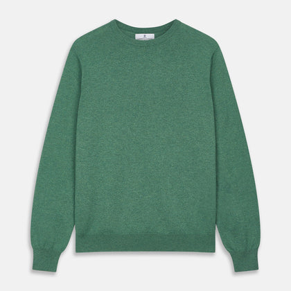 Green Cashmere Crewneck Jumper