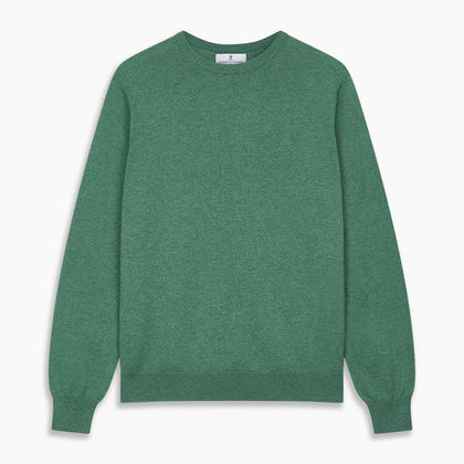 Green Cashmere Crewneck Jumper Image 3