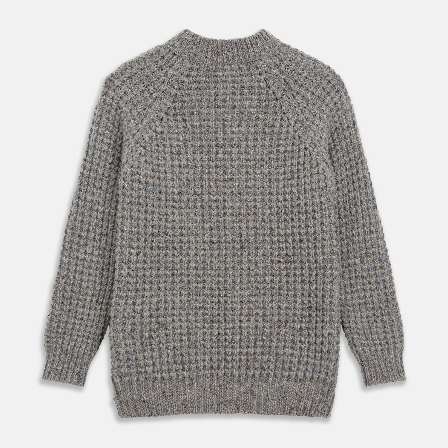 Merino Knitted Raglan Sleeve Crewneck Jumper