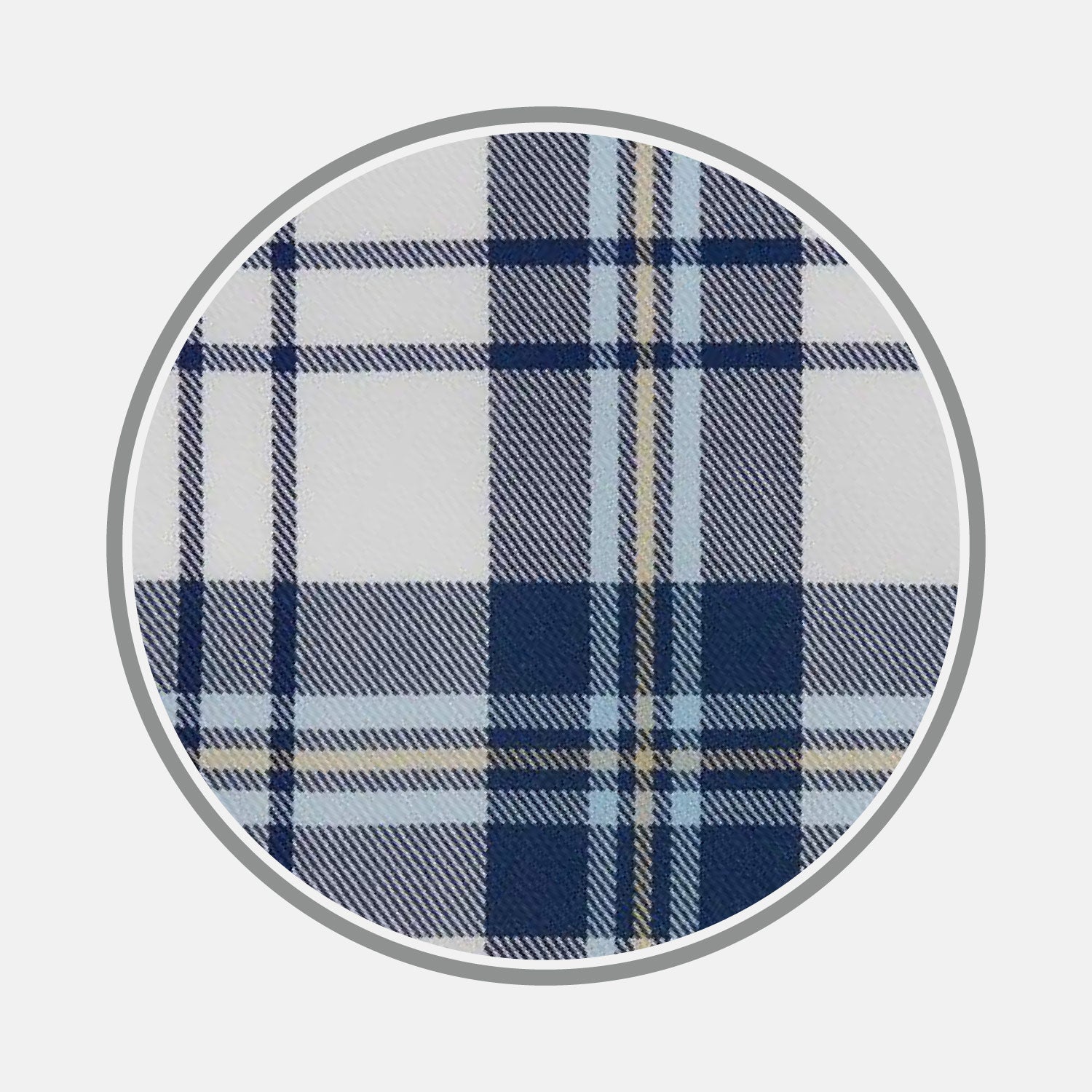 Blue Check Cotton Fabric