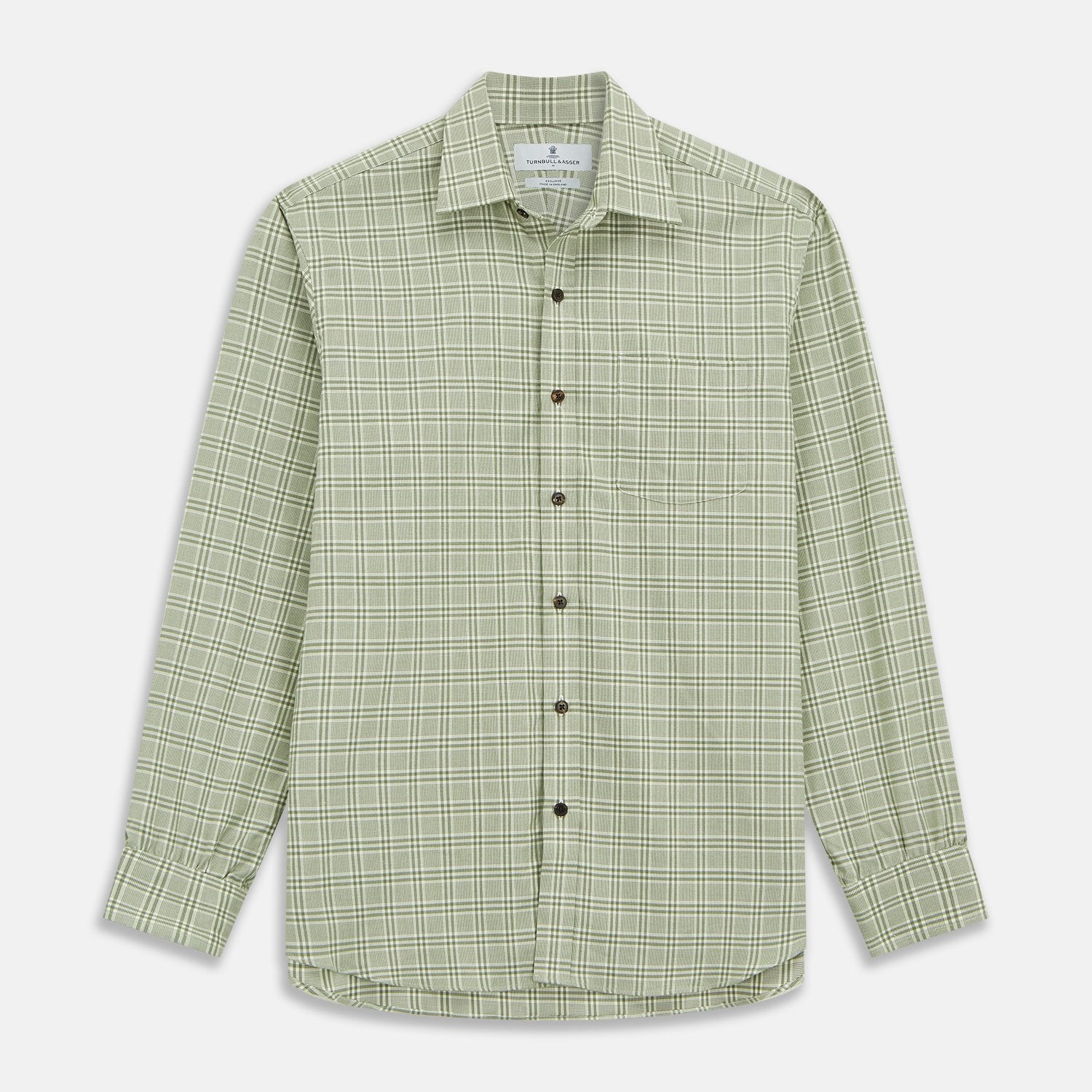 Green Check Cotton Fabric