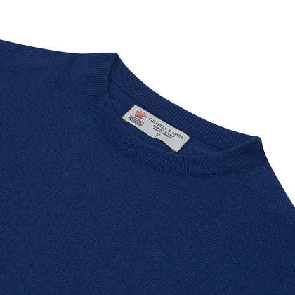 Blue Crew Neck Cashmere Jumper