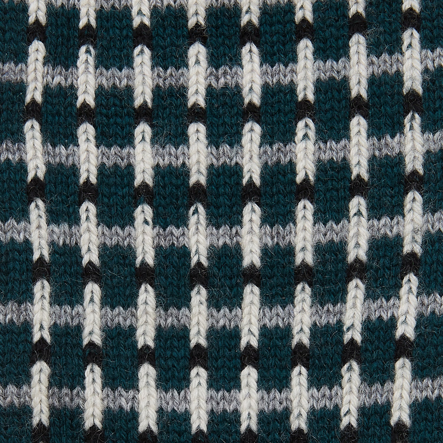 Holly Green Ribbed Short Cashmere Socks