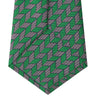Green and Purple Arrow Printed Silk Tie
