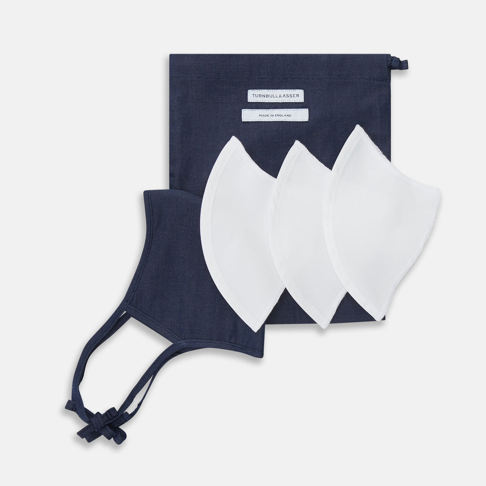Plain Navy Commuter Mask With 3 Viroformula™ Filters