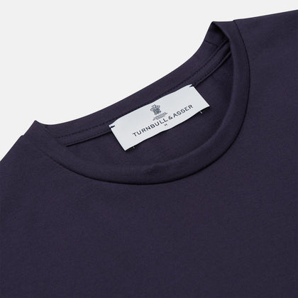 Navy Davey Cotton T-Shirt