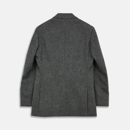 Charcoal Houndstooth Flannel Jacket Image 4