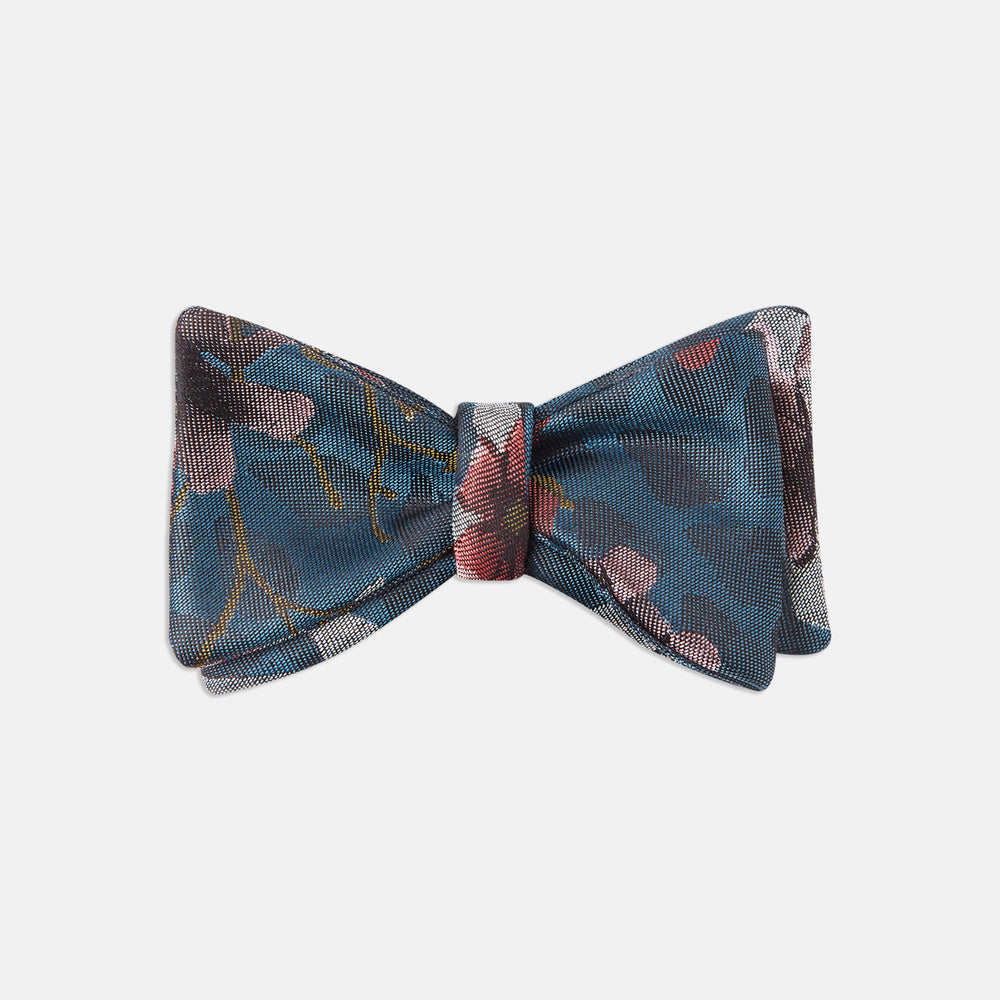 Exclusive Silk Magnolia Bow Tie
