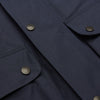 Navy Dry-Waxed Cotton Field Jacket