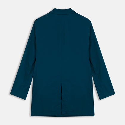 Blue Pack-Away Rain Mac Image 2