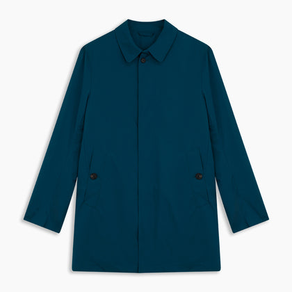 Blue Pack-Away Rain Mac Image 3
