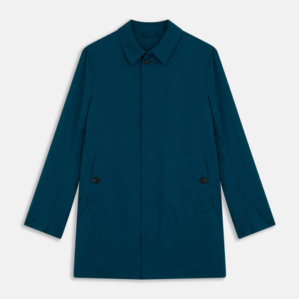Blue Pack-Away Rain Mac