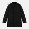 Navy Modern Car Coat