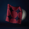 DR. NO Red and Black Multi Spots Silk Pocket Square