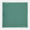 Green Hexagonal Print Silk Pocket Square