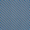Royal Blue Abstract Geometric Print Silk Pocket Square