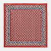 Red Neat Paisley Silk Pocket Square