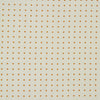View 2 of product The Cream Paisley Polka Dot Silk Pocket Square by Turnbull & Asser features hand-rolled edges, a detailed blue, red, and yellow paisley design with central orange dots, and the brand's name printed in one corner.