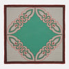 Pink and Green Scales Print Silk Pocket Square