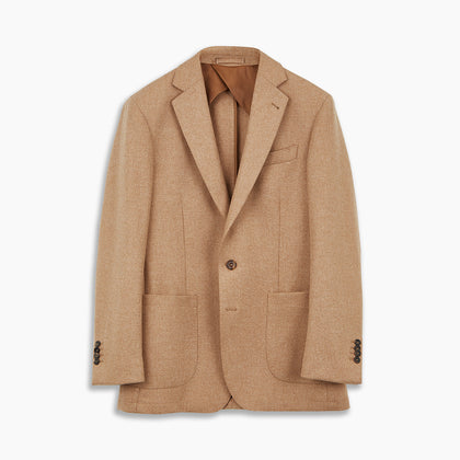 Camel Merino Wool Blazer Image 3