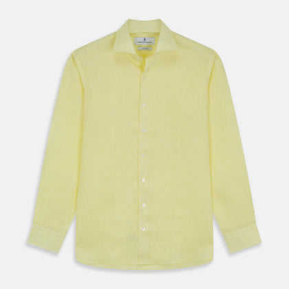 Cream Tailored Fit Shelton Shirt